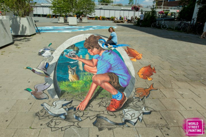 Climate street painting